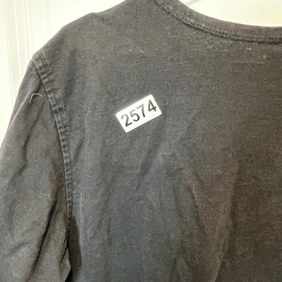 Vintage Hillview Cotton Black Embroidered Fish Dress Tunic M Made USA - Picture 6 of 6